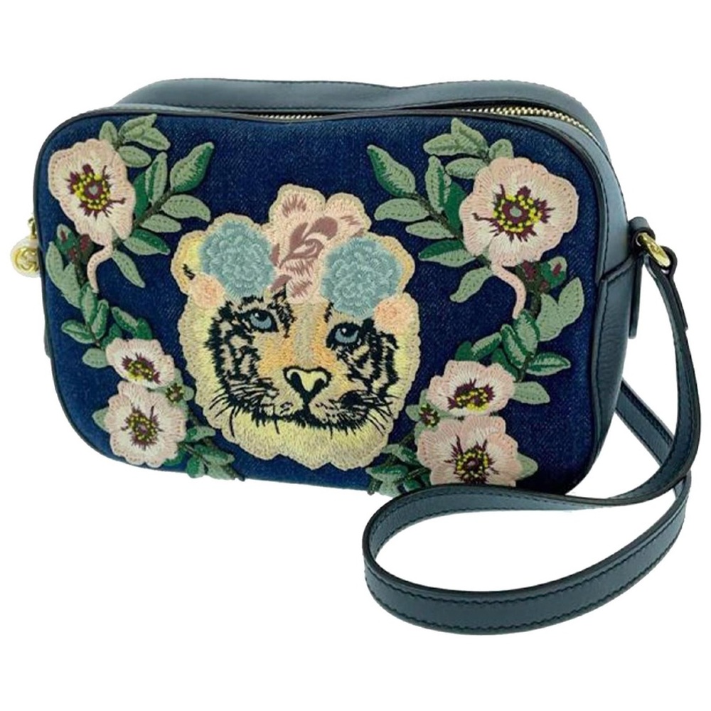 🚫SOLD🚫✨💎LIMITED EDITION 💎✨GUCCI Tiger Denim Japan Exclusive Camera Bag. - Picture 2 of 15